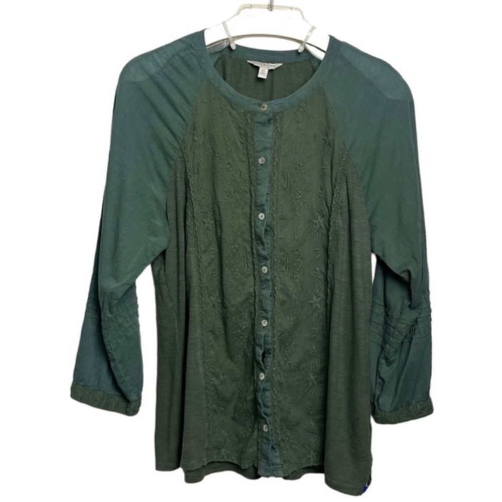 LUCKY BRAND Embroidered Long Sleeve Shirt